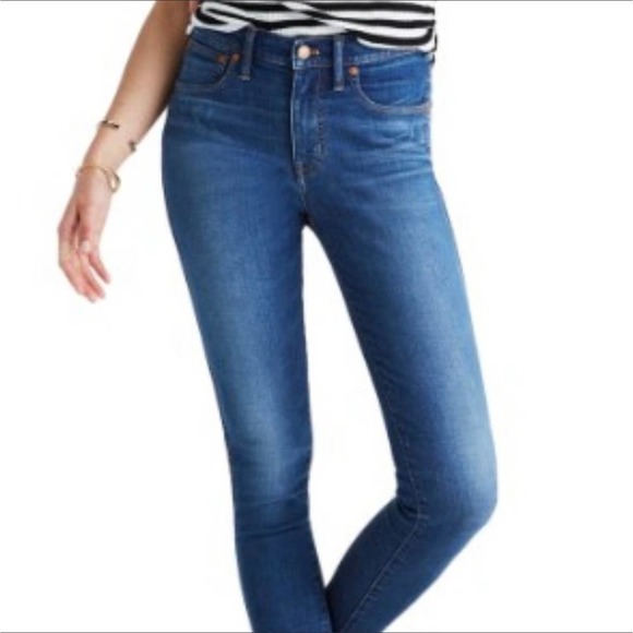 Madewell Denim - Madewell 9 inch High Rise Dark Wash Skinny Jeans